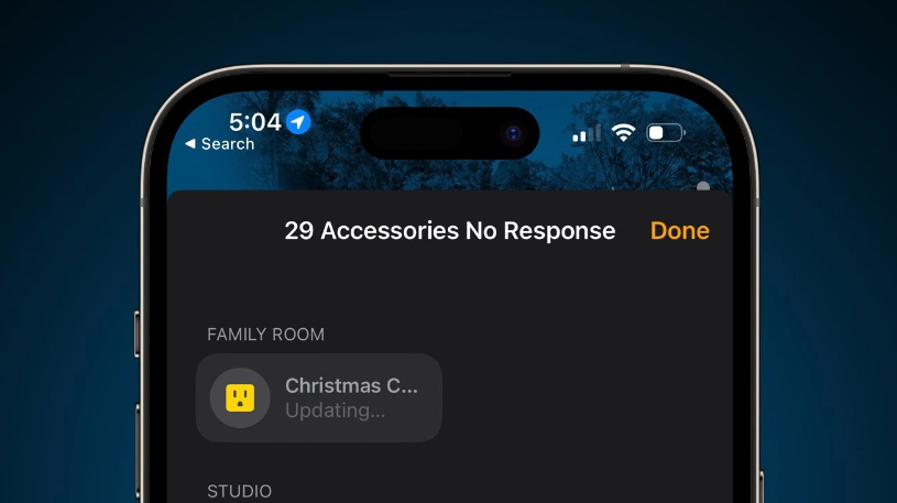 仪陇苹果手机维修分享iOS 16.2 用户升级 HomeKit 时卡死怎么办 